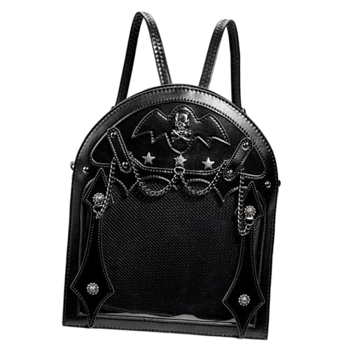 Bolsa de hombro Itabag con alfileres y ventana transparente para proteger tus pines góticos