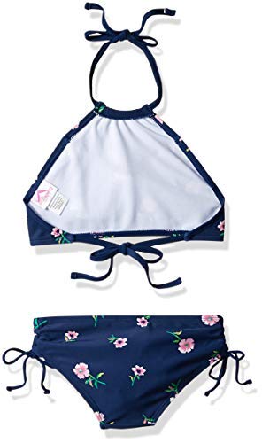 Kanu Surf Girls' Morgan Ruffle Halter Bikini 2-Piece Swimsuit, Pink, 2t