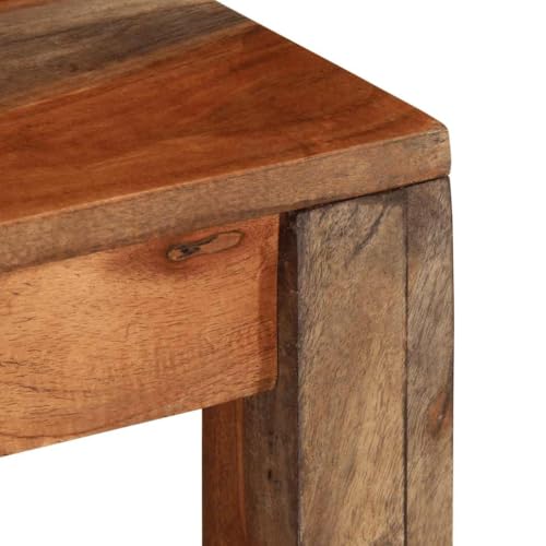 Table basse en bois d'acacia massif de salon | Élégance durable 60cm