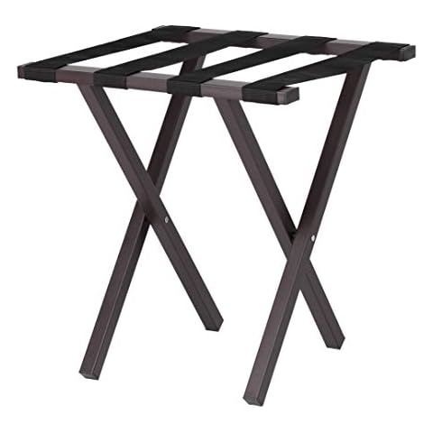Wholesale Hotel Products Compact Metal Luggage Rack, Brown Powder Coat Finish, No Assembly Required Cover