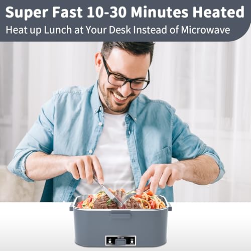 IFENROL Electric Lunch Box for Adults, 1.8L 100W Heating Lunch Box for Men - image 6