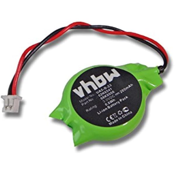 vhbw Bateria BIOS kompatybilna z IBM ThinkPad T23, T30, T40, T41, T42, T43, T60, R40 2681, R40 2682, R40 2683 komputer Notebook (200 mAh, 3 V, Li-Ion)