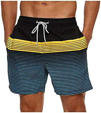 Wnagunsuaiyk 大幅値下げランキング 水着 メンズ 競泳 ビーチショーツトランクメンズストライプポケットクローズアップ水着夏素早い乾燥シーサイドレジャータイムスイミングトランクビーチウェア 水泳用 Xxl D Size Color