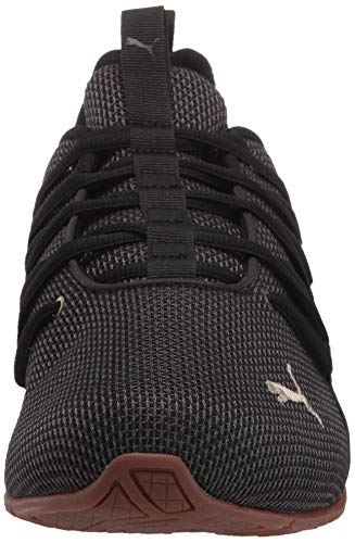 Image of PUMA Men's Axelion Ultra All-Sport Athletic Shoe, Black Metallic Gold, 11 AU