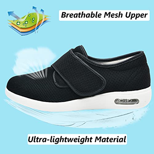 W&LESVAGO Women's Wide Width Diabetic Shoes, Breathable Lightweight Walking Sneakers for Edema Arthritis Swollen Feet2