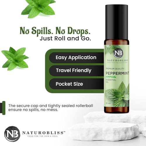 Image of NaturoBliss Peppermint Essential Oil Roll-On, 10 ml