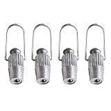 DOITOOL 4PCS Metal Clothesline Tightener Clothesline line Tightener line Tight Aluminium Rope Tighte