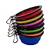 STKBES Dog Bowl Pet Collapsible Bowls, Travel Dog Bowls, 10 Pack Foldable Dog Water Bowls for Cats Dogs, Portable Pet Feeding Watering Dish for Walking Parking Traveling with Carabiner