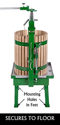Big Dog 36 Liter (9.5 Gallon) Cross Beam Cider Press - Cider, Wine, Grape, Fruit Press, For Apple Cider, Wine and Juice Making, Choose Size by Montimax - Thumbnail 6