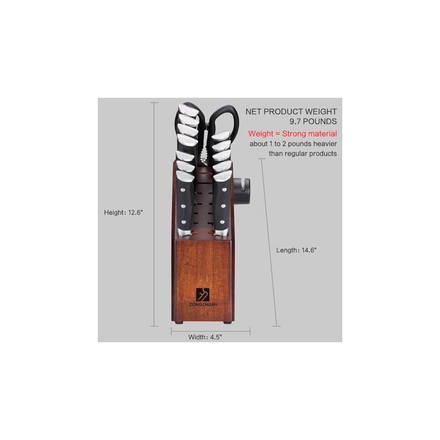 5C-Pro-15-Piece-Knife-SetUltra-Smooth-Cutting-Professional-Grade-Sharp50Cr15Mov-Stainless-Steel-Kitchen-Knife-Block-Set-with-SharpenerHandle-Ergonomic-And-Full-Tang-DesignWith-Gift-Box 5C Pro 15-Piece Knife Set, Ultra-Smooth Cutting Professional Grade Sharp,50Cr15Mov Stainless Steel Kitchen Knife Block Set with Sharpener, Handle Ergonomic And Full Tang Design,With Gift Box