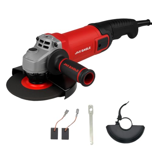 Jax Eagle AG2000 7-Inch Angle Grinder Tool, 2000W Electric Grinder, Heavy-Duty Power Tools for Metal Cutter, Concrete Grinder, Metal Grinder, Hand Grinder, Variable Speed Angle Grinder