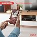 Pyle 4-Channel Bluetooth Home Power Amplifier - 2000 Watt Audio Stereo Receiver w/Speaker Selector, AM FM Radio, USB/SD Card Reader, Karaoke Microphone Input - Home Entertainment System P2203ABTU.6