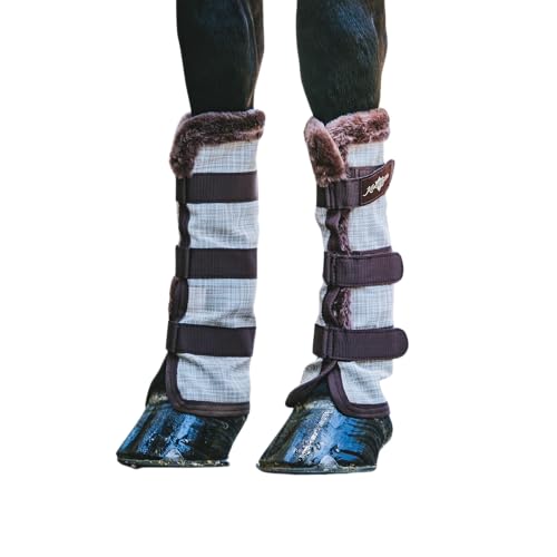 Image of Kensington Protective Products Horse Fly Boots - Fleece Trimmed - Stay-Up Technology - Protection from Insect Bites and UV Rays - Sold in Pairs (2 Boots)