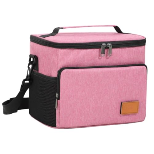 Bivoyudクーラーボックス 大容量 30L 保冷 保温 防水 耐摩耗 保冷バッグ 4層断熱 水漏れ防止 折り畳み収納可能 軽量 3WAY仕様 ソフトクーラーボックス キャンプ/釣り/BBQ/ピクニック/運動会/お花見/部活や買い物等に大活躍 (ピンク,