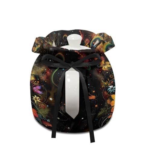 Image of Xoenoiee Cute Cat Colorful Flower Pattern Tea Cozy Tea Cosy for Teapots Keep Warm Teapot Cover Insulated Kettle Cover for Home Kitchen Table Decor