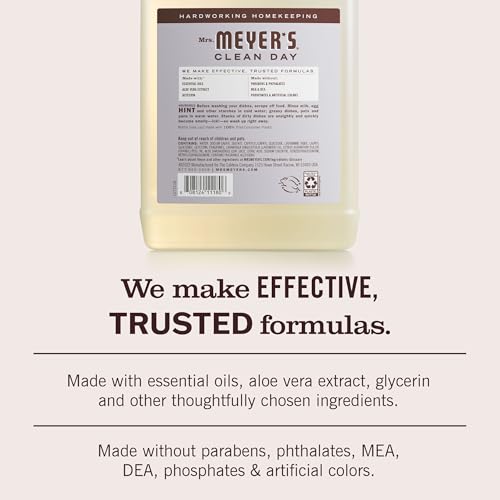 Image of MRS. MEYER'S CLEAN DAY Liquid Dish Soap Refill, Lavender, 48 fl. oz