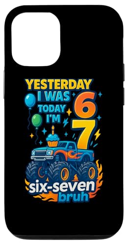 ̂6 傤7 Six Seven Bruh ~[ TVc o[Xf[ Gen Z Alpha X}zP[X iPhone 12/12 Pro p