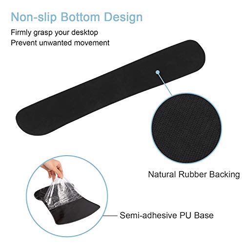 iCasso Keyboard Wrist Rest and Mouse Wrist Rest Pad, Made of Memory Foam, Ergonomic Support, Easy Typing and Relieve Wrist Pain for Gaming, Computer, Office, Laptop (C-Beach)