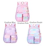 VIDOSCLA Coloful Girls School Backpack BookBags for Teens Pink-L - Image 7