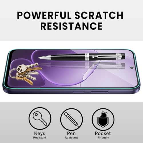 Image of FIRST MART Tempered Glass for Oppo K14x & Oppo K14, 9H Full-Glue Screen Protector, 3D Edge-to-Edge, HD Clear, Oleophobic, Case-Friendly, Black, Pack of 1