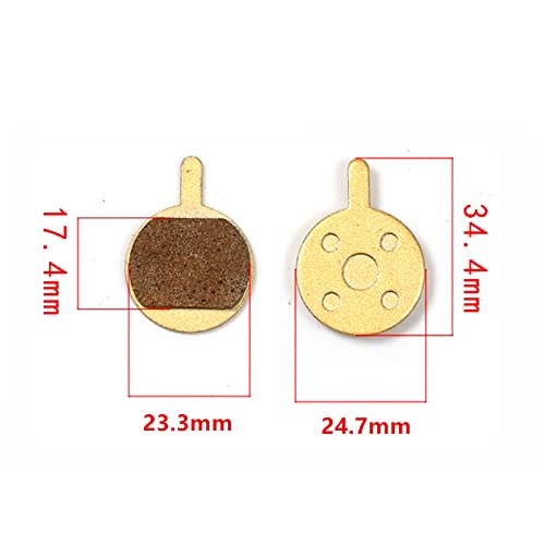 MEXITAL 2 works Sintered Disc Brake Pads fit for PROMAX DSK-400/410 / 610 / 610J / 650 / 650J / XNINE S14-2 - Image 2