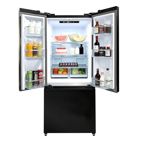 Iceblue 17.7 Cu.Ft. French Door Refrigerators, 30" Full