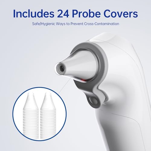 Ohrthermometer, Ohr Fieberthermometer für Baby Erwachsene, digitales infrarot-Thermometer mit 24...