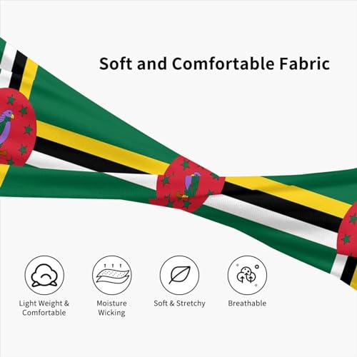Image of Cute Flag Headbands Women Men Flag Sweatband Sports Headband for Running, Cycling, Yoga Gym, Working Out