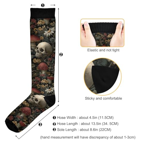 Image of Pigsaly Womens Compression Socks Yellow Stars Funny Brown Capybara Knee High Socks Athletic Tube Sock Outdoor Sport Socks