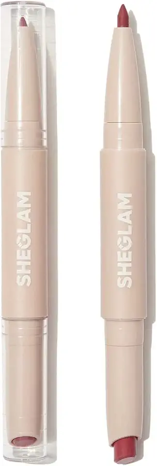 sheglam glam 101 lipstick lipstick and liner duocherry fudge