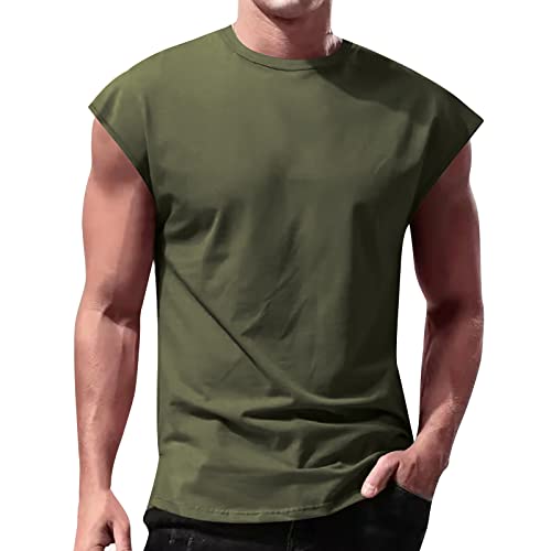 Camiseta Tirantes Hombre Gym Running Verano Basic Tank Top Camisetas sin Mangas Deporte Chalecos Deportivos Original Casual Chandal T-Shirt Vest para Musculación y Correr Entrenamiento Fitness Playa