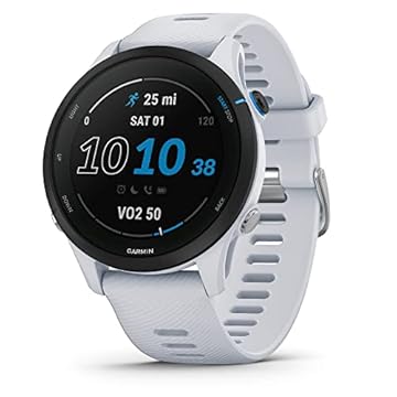 Garmin Forerunner 255 Music, Gps Executando Smartwatch com Música, Insights Avançados, Bateria de Longa Duração, Branco