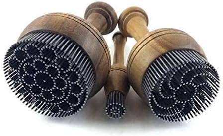 Three-piece Uzbek bread stamp set bread stamper baking set 2.36'' / 0.59'' / 1.96'' diameter + Free Uzbek cookbook