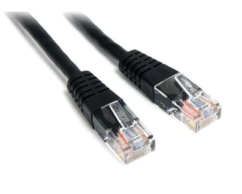 212 Main StarTech 1ft Black Molded Cat5e UTP Patch Cable Retail