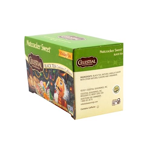 Image of Celestial Seasonings Nutcracker Sweet Black Tea, 18 Count (Pack of 6)