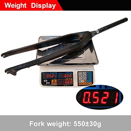 Carbon Fiber Mtb Rigid Fork 26/27.5/29" Tapered Tube 1-1/8" 3K T800 Disc Brake, 28.7Mm Threadless Ultralight Mountain Bike Front Forks Expander Top Cap #TOP5