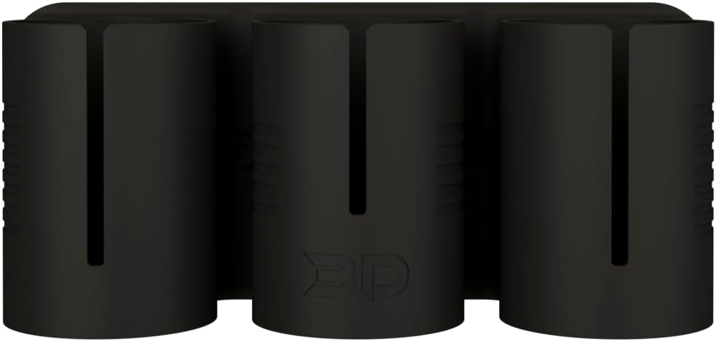 DieselDock V2 Diesel Additive Holder – Compatible with Opti-Lube XPD Diesel Additive 8 fl oz – Spill-Proof 3D Printed Holder with Magnets and Carabiner – Made in USA (no Magnets, Black, Triple)