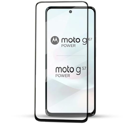 Image of EitanshaKart Military-Grade Tempered Glass Screen Protector Compatible for Motorola Moto G67 Power and Motorola Moto G57 Power with Edge to Edge Coverage and Easy Self Installation kit