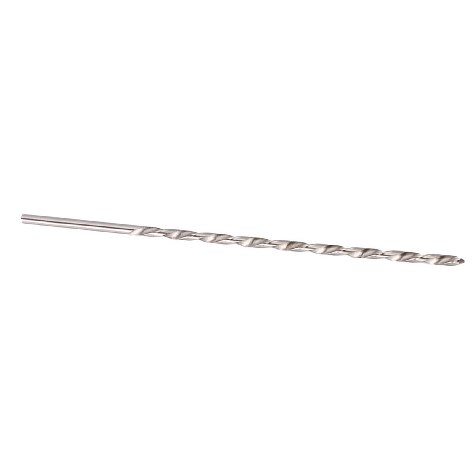 Straight Shank Twist Drill 4mm HSS Twist Drill Bit with Straight Shank for Fast Drilling in Block, Masonry and Concrete, Suitable for Wood, Aluminum, Plastic