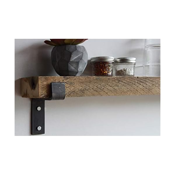 Urban legacy accent shelves reclaimed barn plank set of 2 with full brackets natural 40 x 45 x 2  urban country home decor