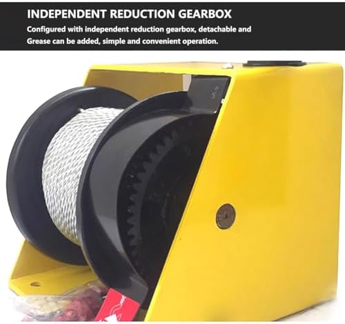 This Heavy Duty Hand Winch Portable Snatch Winch with Hook Manual Trailer Towing Tool Professional Power Puller for Boat Trailers 4000 lbs Capacity