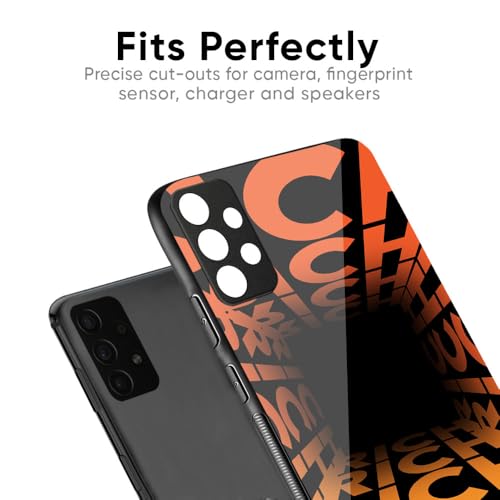 Image of Printed Tempered Glass Back Case Cover Compatible with iQOO Neo 10 5G - Eye Twister Illusion Real Glass case