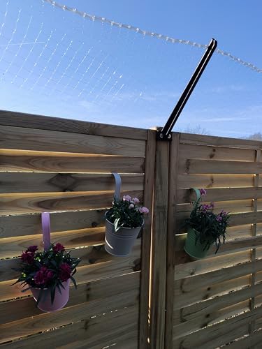 10x Übersteigschutz HOLZZAUN Isolator Zaunerhöhung Katzenstopp Überkletterschutz verschraubbar für den Palisadenzaun Sichtschutzzaun Bretterzaun Gartenzaun Weidezaun Zaun Zäune