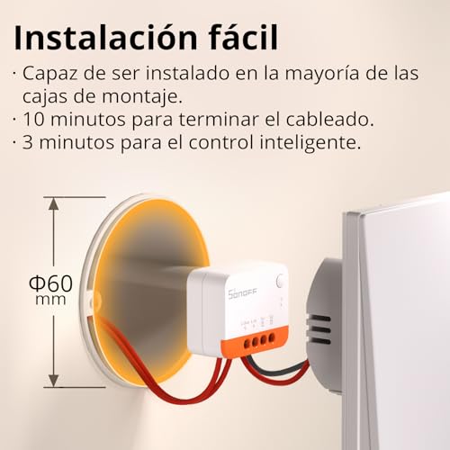 Miniatura 3 de SONOFF ZBMINIL2 Interruptor Inteligente Zigbee, Sin Neutro, Mini Módulo Relé para Luz, Control de 2 Vías, Compatible con Alexa y Google Home, Requiere Hub Zigbee