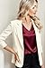Zeagoo Blouses for Women Business Casual Satin Shirts Silk V Neck Tops Basic Tees Classic Formal Clothing Wine Red