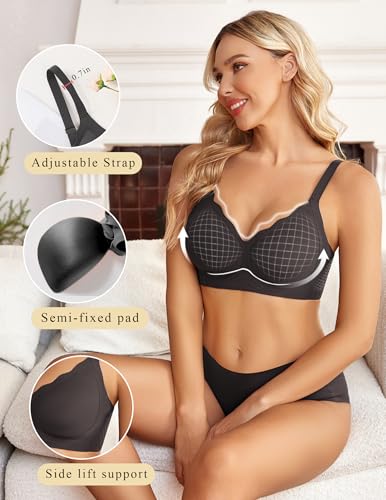 Image of Avidlove Bras for Women No Underwire Seamless Bra Comfortble Bralette Full Coverage Everyday Bras