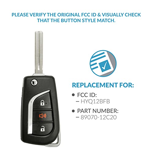 Télécommande puce H Keyless2Go pour Toyota référence 89070-12C20