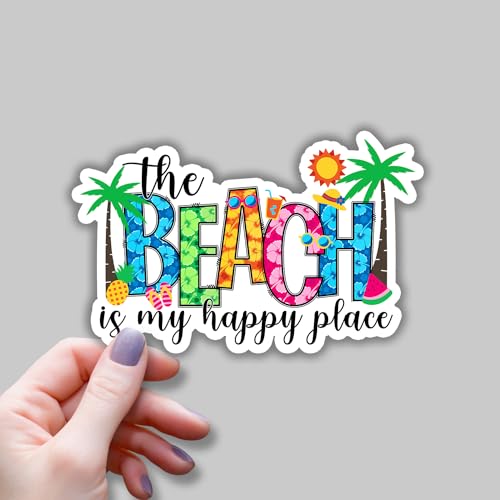 Sticker Kindle et bouteille d'eau : lot de 3 autocollants plage résistants à l'eau - 3