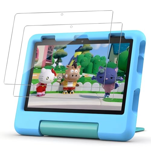 XunyLyee Schutzfolie für 8 Kids Pro / 8 Kids Tablet, Displayschutz Folie Panzer Schutz Glas, 9H Härte, HD Klar, 2 Stück