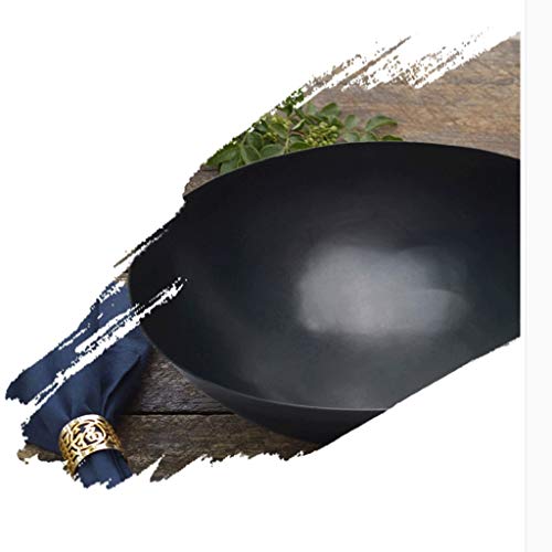 Wok acero inoxidable con tapa y espátula 32 cm miniatura 5